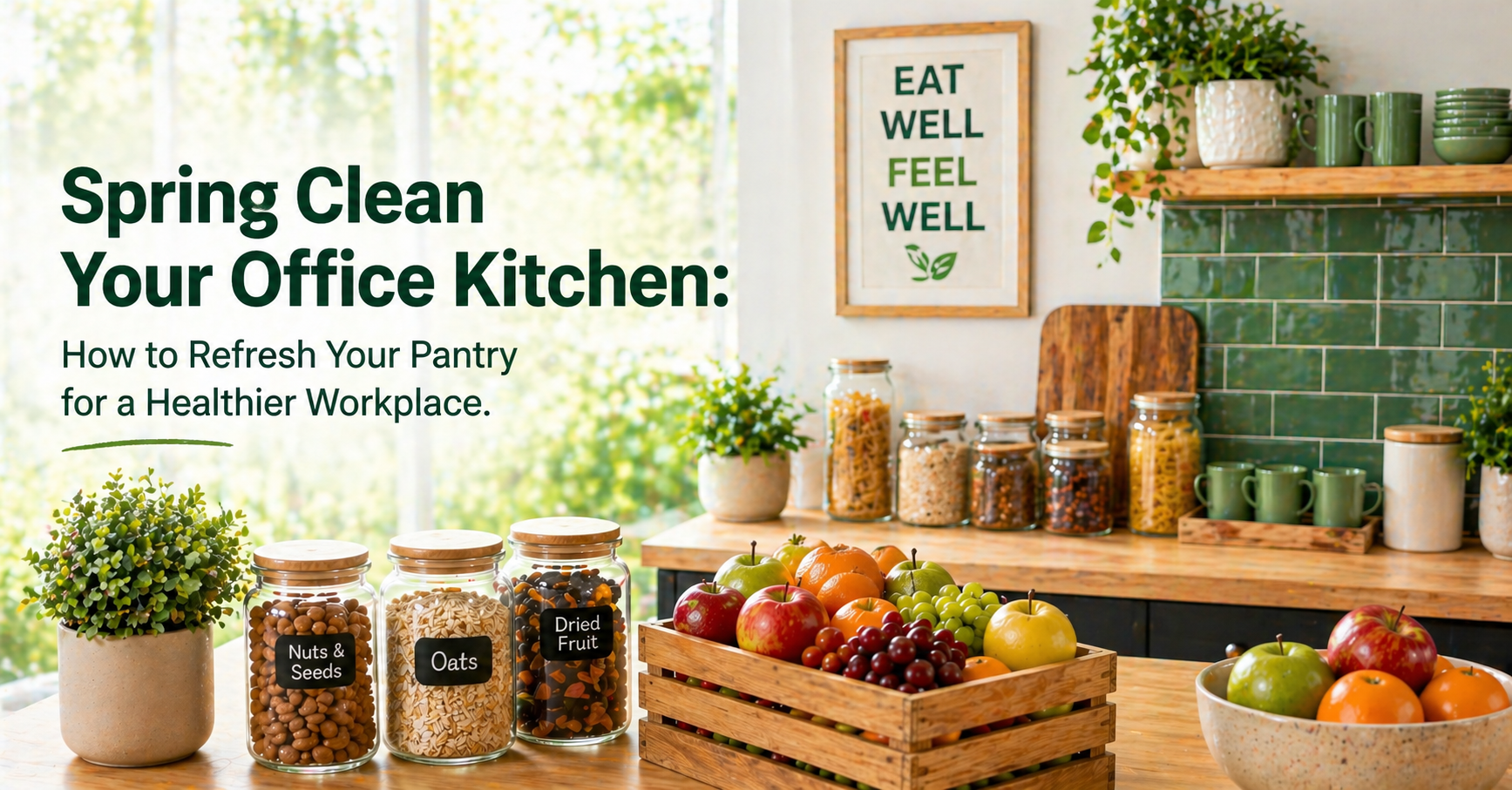 Spring Clean Your Office Kitchen: How to Refresh Your Pantry for a Healthier Workplace.